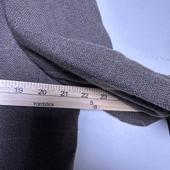 Oscar De La Renta Wool Blazer Coat Jacket Men 40R Brown Prep Minimal Work Formal - Picture 9 of 15